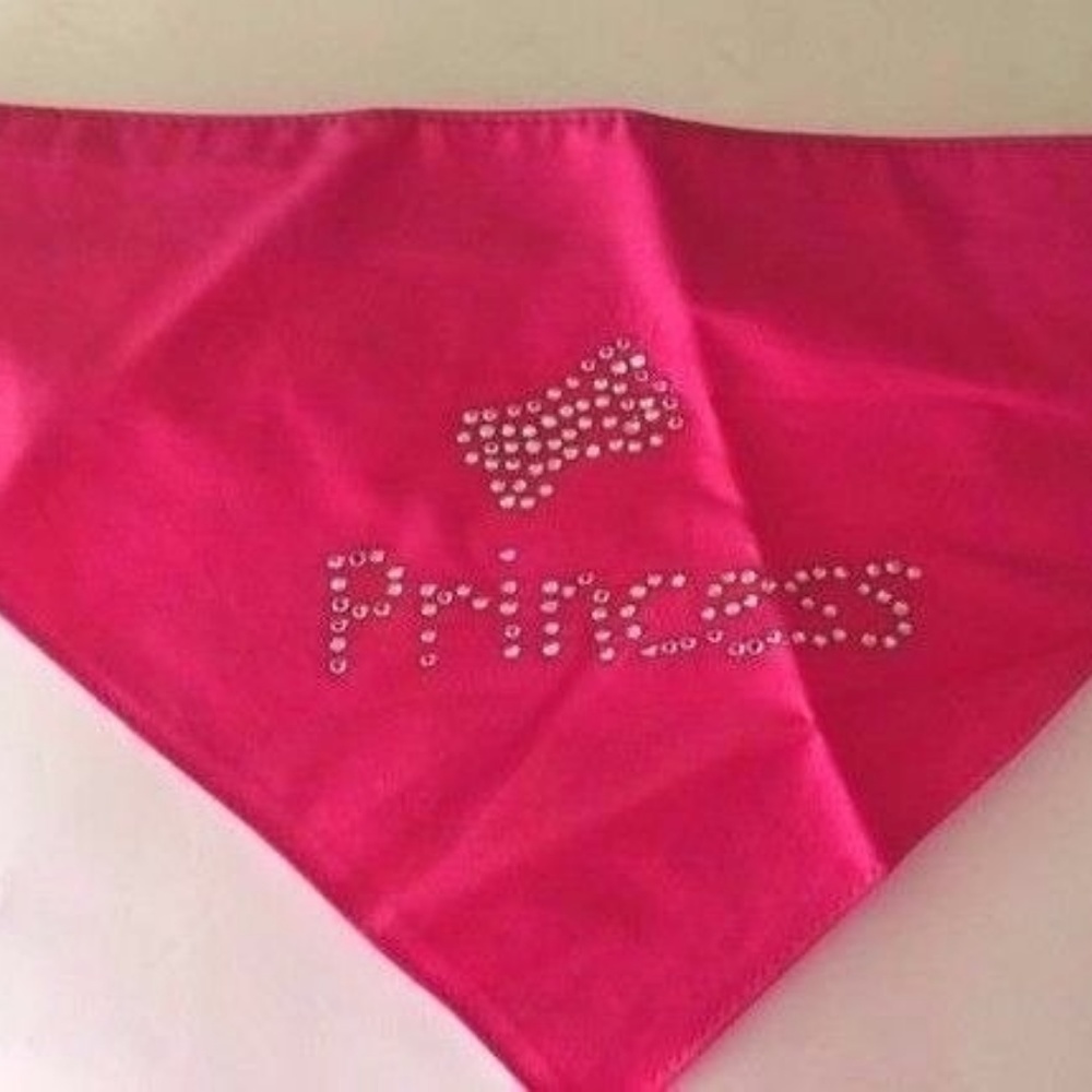 Princess Dog Bandana Pink Large XL NWT Christmas